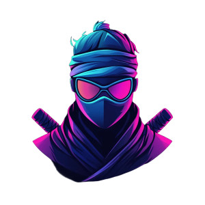 Blockchain Ninja Logo Vinyl Car Decal Sticker – Waterproof & UV-Resistant 8"