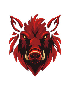 Boar Head Logo Vinyl Car Decal Sticker – Waterproof & UV-Resistant 8"