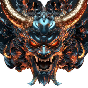 Demonic Hannya Mask Vinyl Car Decal Sticker – Waterproof & UV-Resistant 8" Demonic Hannya Mask Vinyl Car Decal Sticker – Waterproof & UV-Resistant 8"