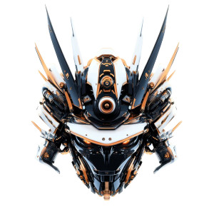 Samurai Mecha Helmet Vinyl Car Decal Sticker – Waterproof & UV-Resistant 8" Samurai Mecha Helmet Vinyl Car Decal Sticker – Waterproof & UV-Resistant 8"