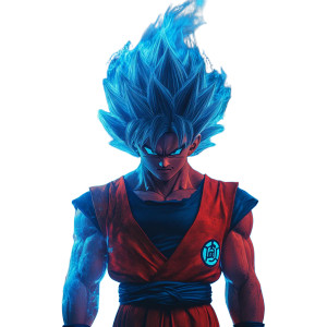 Goku Powering Up V2 Vinyl Car Decal Sticker – Waterproof & UV-Resistant 8"