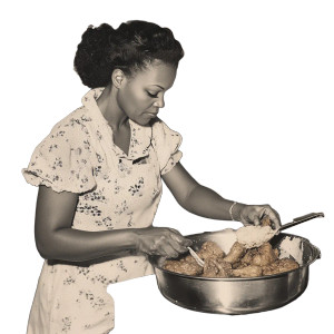 Vintage Cooking Woman Vinyl Car Decal Sticker – Waterproof & UV-Resistant 8" Vintage Cooking Woman Vinyl Car Decal Sticker – Waterproof & UV-Resistant 8"