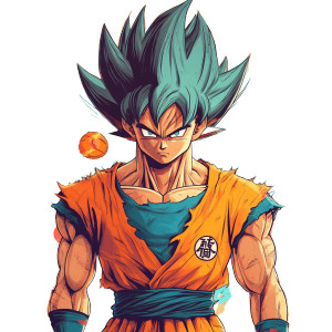 Goku Candy Battle Vinyl Car Decal Sticker – Waterproof & UV-Resistant 8"