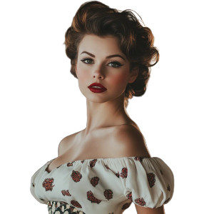 1950S Dancing Woman Vinyl Car Decal Sticker – Waterproof & UV-Resistant 8"