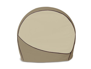 Designer Series Tire Cover | Fits 36-39 Inch Tires | Durable Two-Tone Brown Vinyl | Set Of 4 Designer Series Tire Cover | Fits 36-39 Inch Tires | Durable Two-Tone Brown Vinyl | Set Of 4