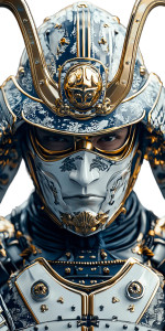 Badass Samurai Suit Vinyl Car Decal Sticker – Waterproof & UV-Resistant 8"