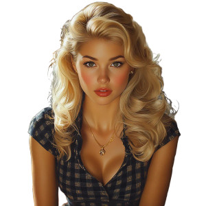 Classic Blonde Secretary Vinyl Car Decal Sticker – Waterproof & UV-Resistant 8"