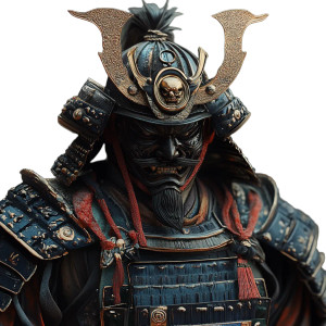 Realistic Samurai V2 Vinyl Car Decal Sticker – Waterproof & UV-Resistant 8"