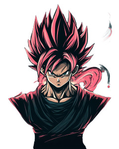 Goku Vector Art Vinyl Car Decal Sticker – Waterproof & UV-Resistant 8"