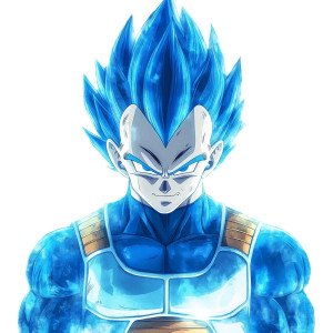Vegeta Blue Evolved Vinyl Car Decal Sticker – Waterproof & UV-Resistant 8"