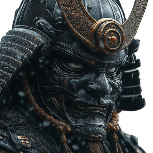 Samurai Mask V30 Vinyl Car Decal Sticker – Waterproof & UV-Resistant 8" Samurai Mask V30 Vinyl Car Decal Sticker – Waterproof & UV-Resistant 8"