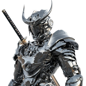 Cyber Samurai V3 Vinyl Car Decal Sticker – Waterproof & UV-Resistant 8"