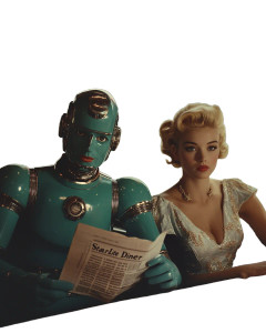 Retro Robot Diner V2 Vinyl Car Decal Sticker – Waterproof & UV-Resistant 8" Retro Robot Diner V2 Vinyl Car Decal Sticker – Waterproof & UV-Resistant 8"