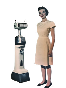 Robotic Housewife V2 Vinyl Car Decal Sticker – Waterproof & UV-Resistant 8"