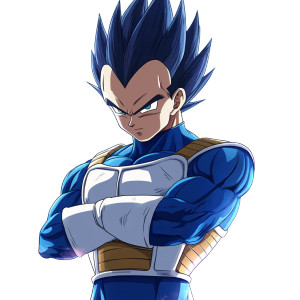 Vegeta Strategizing Vinyl Car Decal Sticker – Waterproof & UV-Resistant 8"