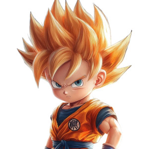 Baby Goku Ssj Vinyl Car Decal Sticker – Waterproof & UV-Resistant 8"