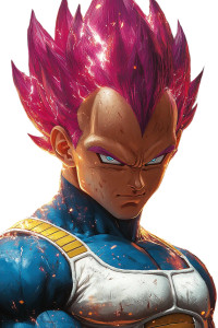 Raging Vegeta Portrait Vinyl Car Decal Sticker – Waterproof & UV-Resistant 8" Raging Vegeta Portrait Vinyl Car Decal Sticker – Waterproof & UV-Resistant 8"