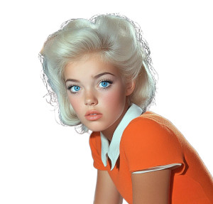 Young Diana Dors Vinyl Car Decal Sticker – Waterproof & UV-Resistant 8"
