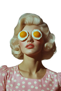 Vogue 1950S Portrait Vinyl Car Decal Sticker – Waterproof & UV-Resistant 8"