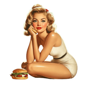 Vintage Pin-Up Girl V11 Vinyl Car Decal Sticker – Waterproof & UV-Resistant 8" Vintage Pin-Up Girl V11 Vinyl Car Decal Sticker – Waterproof & UV-Resistant 8"