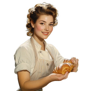 1950S Chef Baking Vinyl Car Decal Sticker – Waterproof & UV-Resistant 8"