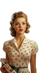 1950'S Shopper Vinyl Car Decal Sticker – Waterproof & UV-Resistant 8"