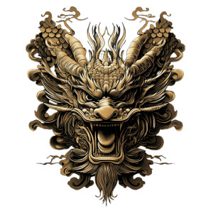 Gold Dragon Logo V2 Vinyl Car Decal Sticker – Waterproof & UV-Resistant 8" Gold Dragon Logo V2 Vinyl Car Decal Sticker – Waterproof & UV-Resistant 8"