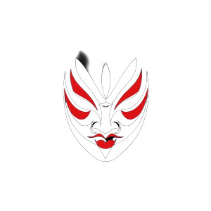 Kabuki Mask Logo Vinyl Car Decal Sticker – Waterproof & UV-Resistant 8" Kabuki Mask Logo Vinyl Car Decal Sticker – Waterproof & UV-Resistant 8"