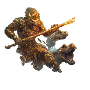 Monkey King Battle V27 Vinyl Car Decal Sticker – Waterproof & UV-Resistant 8"