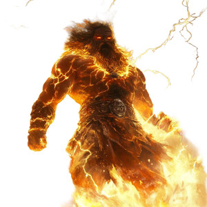 Fiery Electric Warrior Vinyl Car Decal Sticker – Waterproof & UV-Resistant 8"