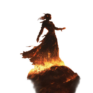 Burning Sorceress Vinyl Car Decal Sticker – Waterproof & UV-Resistant 8" Burning Sorceress Vinyl Car Decal Sticker – Waterproof & UV-Resistant 8"