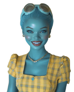 Alien Kitchen Smile Vinyl Car Decal Sticker – Waterproof & UV-Resistant 8"