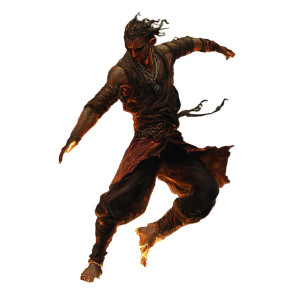 Dancing With Fire Vinyl Car Decal Sticker – Waterproof & UV-Resistant 8"