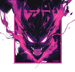 Oni Lightning Face Vinyl Car Decal Sticker – Waterproof & UV-Resistant 8" Oni Lightning Face Vinyl Car Decal Sticker – Waterproof & UV-Resistant 8"