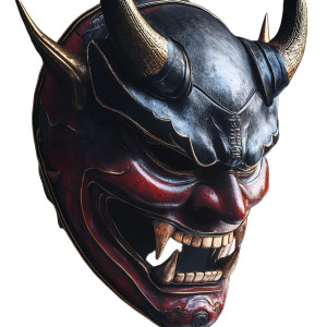 Oni Mask Profile Vinyl Car Decal Sticker – Waterproof & UV-Resistant 8" Oni Mask Profile Vinyl Car Decal Sticker – Waterproof & UV-Resistant 8"