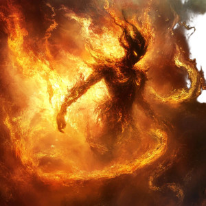 Ifrit Vinyl Car Decal Sticker – Waterproof & UV-Resistant 8"