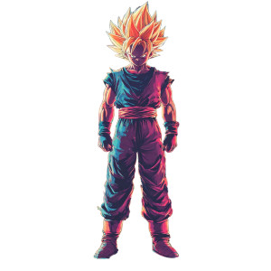 Super Saiyan Gohan V3 Vinyl Car Decal Sticker – Waterproof & UV-Resistant 8"