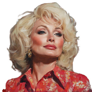 Dolly Parton Portrait Vinyl Car Decal Sticker – Waterproof & UV-Resistant 8"