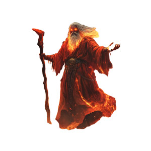 Brandalf The Fire Wizard Vinyl Car Decal Sticker – Waterproof & UV-Resistant 8"