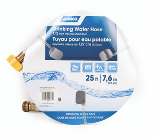 Camco TastePURE Fresh Water Hose | 1/2 Inch, 25 Ft | Reinforced for Maximum Kink Resistance Camco TastePURE Fresh Water Hose | 1/2 Inch, 25 Ft | Reinforced for Maximum Kink Resistance