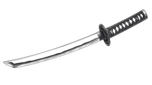 Japanese Tanto Sword Vinyl Car Decal Sticker – Waterproof & UV-Resistant 8" Japanese Tanto Sword Vinyl Car Decal Sticker – Waterproof & UV-Resistant 8"