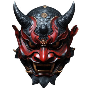 Oni Mask V25 Vinyl Car Decal Sticker – Waterproof & UV-Resistant 8"