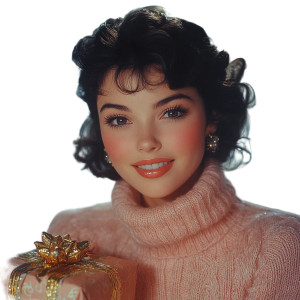 Retro Lady Packing Vinyl Car Decal Sticker – Waterproof & UV-Resistant 8"