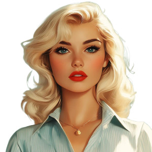 80S Cartoon Beauty Vinyl Car Decal Sticker – Waterproof & UV-Resistant 8"