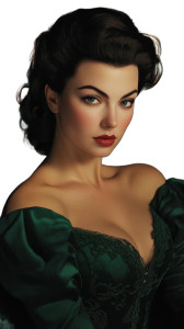 Scarlett O’Hara Vinyl Car Decal Sticker – Waterproof & UV-Resistant 8"