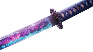 Fantasy Katana Vinyl Car Decal Sticker – Waterproof & UV-Resistant 8"