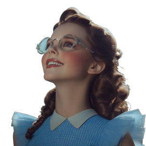 Dorothy In 3D Glasses Vinyl Car Decal Sticker – Waterproof & UV-Resistant 8"