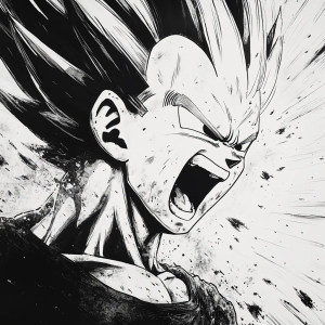 Vegeta Final Scream Vinyl Car Decal Sticker – Waterproof & UV-Resistant 8"