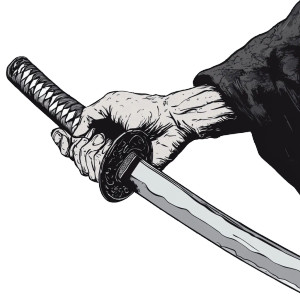Katana Draw Vinyl Car Decal Sticker – Waterproof & UV-Resistant 8" Katana Draw Vinyl Car Decal Sticker – Waterproof & UV-Resistant 8"