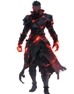 Anime Fire Warrior V2 Vinyl Car Decal Sticker – Waterproof & UV-Resistant 8"